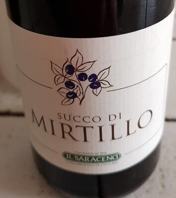 Succo di mirtillo da concentrato front packaging