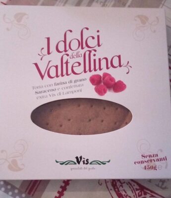 Torta con farina saraceno e confettura lamponi