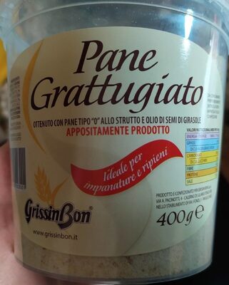 Pane grattugiato front packaging