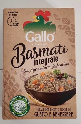 Basmati integrale front packaging