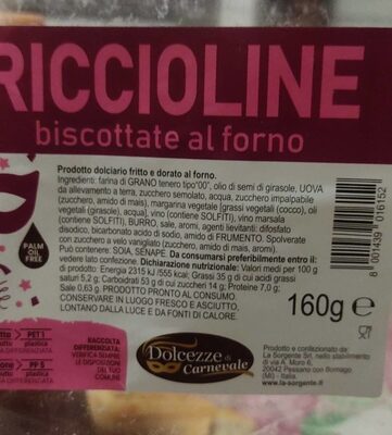 Riccioline biscottate al forno