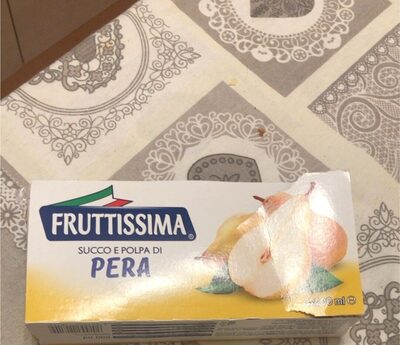 Succo e polpa di pera front packaging