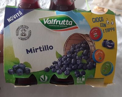 Succo Mirtillo front packaging