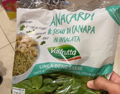 Anacardi & semi di canapa in insalata