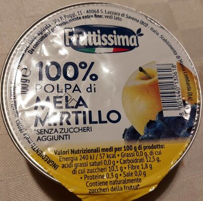 Mela Mirtillo front packaging