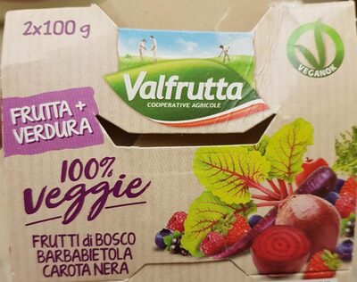 100% Veggie Frutti di Bosco,Barbabietola, Carota Nera front packaging