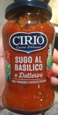 Sugo al basilico e datterini
