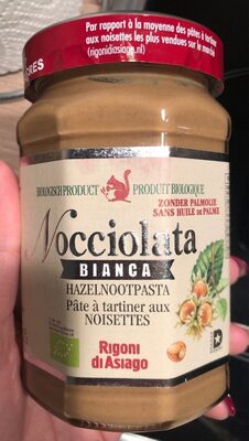 Nocciolata bianca front packaging