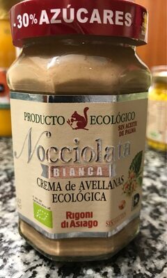 Nocciolata Bianca front packaging