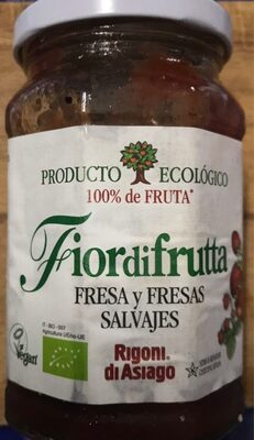 Mermelada fresa y fresas salvajes front packaging