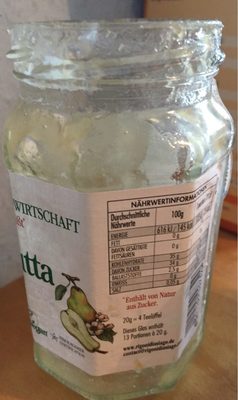 Fiordifrutta Birne-bio-fruchtaufstrich, Mit Apfels. .. front packaging