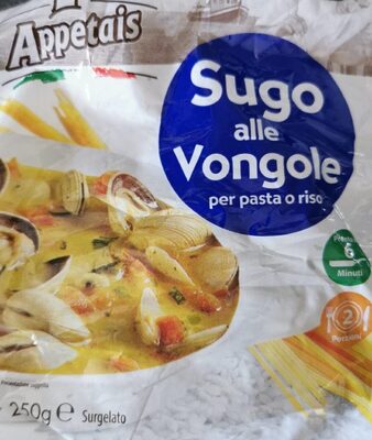 Sugo alle Vongole front packaging