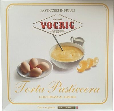 Torta pasticcera con crema al limone