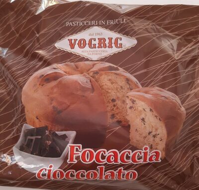 Focaccia cioccolato Vogrig front packaging