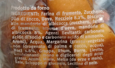 Struky ingredients label