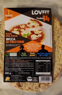 Base per pizza ricca di proteine