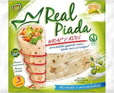 Real Piada Fresca Wrap & Roll All'olio Extra Vergine d'Oliva