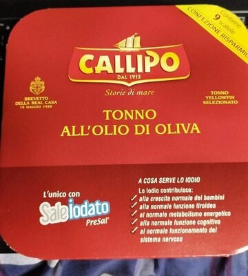 Tonno callipo all'olio d'oliva