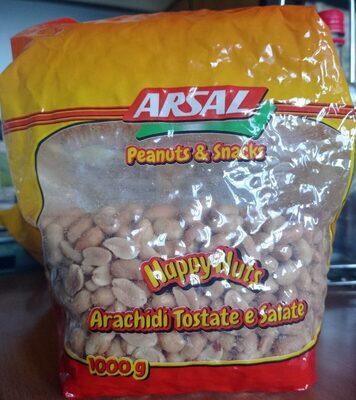 Arachidi tostate e salate front packaging