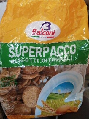 Biscotti integrali front packaging
