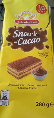 snack al cacao front packaging