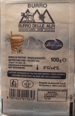 Burro delle Alpi front packaging