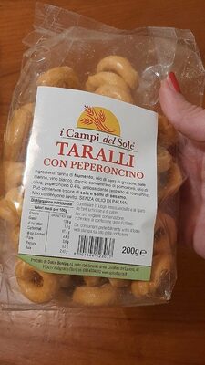 Taralli con peperoncino i campi del sole front packaging