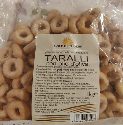 Taralli con olio d'oliva