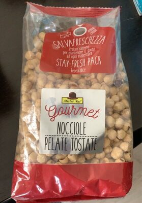 nocciole pelate tostate front packaging