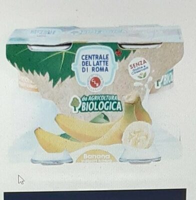 Yogurt da agricoltura biologica banana