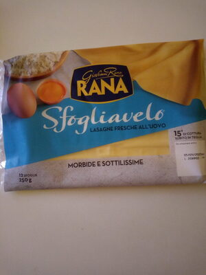 Sfogliavelo lasagne fresche all'uovo