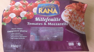 Millefeuille Tomates et Mozarella, Rana