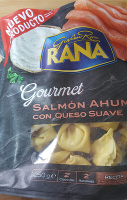 Pasta de salmón ahumado con queso suave front packaging