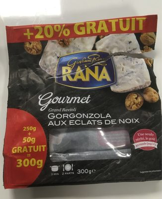 Grand ravioli gorgonzola aux éclats de noix