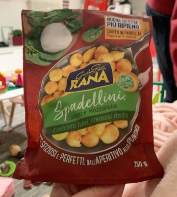 Spadellini spinaci e mozzarella front packaging
