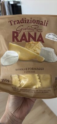 Ravioli 4 Formaggi 4 Cheese front packaging