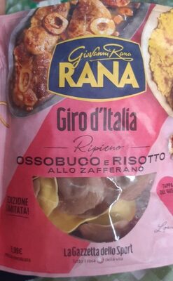 Ravioli ossobuco e risotto allo zafferano