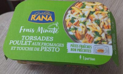 Frais Minute - Torsades poulet aux fromages et touche de pesto