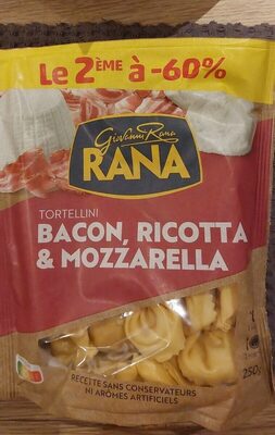 Tortellini bacon ricotta et mozarella