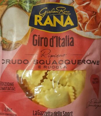 Ravioli crudo squacquerone e rucola