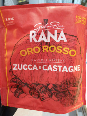 Ravioli ripieni zucca e castagne