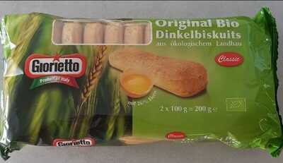 Boudoirs à la farine d'épeautre front packaging