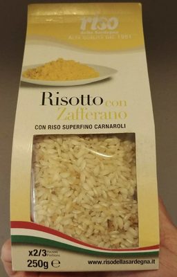 Risotto con Zafferano front packaging