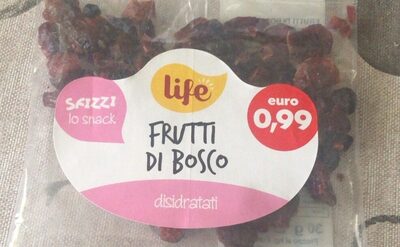 Frutti di bosco disidratati front packaging