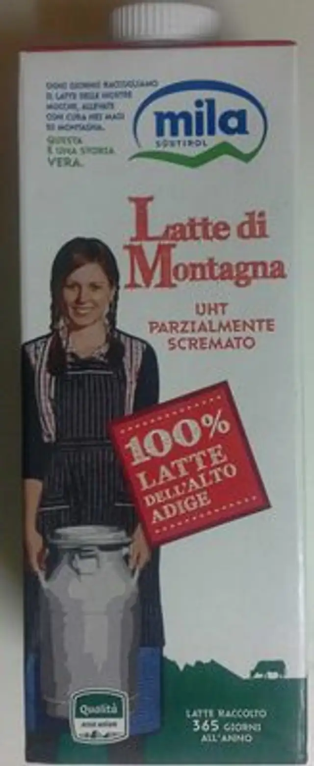 Latte di Montagna front packaging