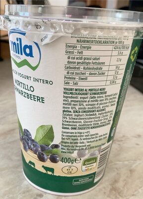 Yogurt mila ai mirtilli