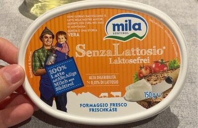 Formaggio fresco senza lattosio