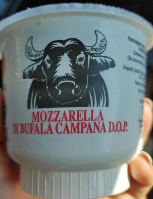 Mozzarella di bufala campana front packaging