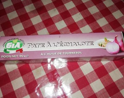 Pâte à l'échalote front packaging