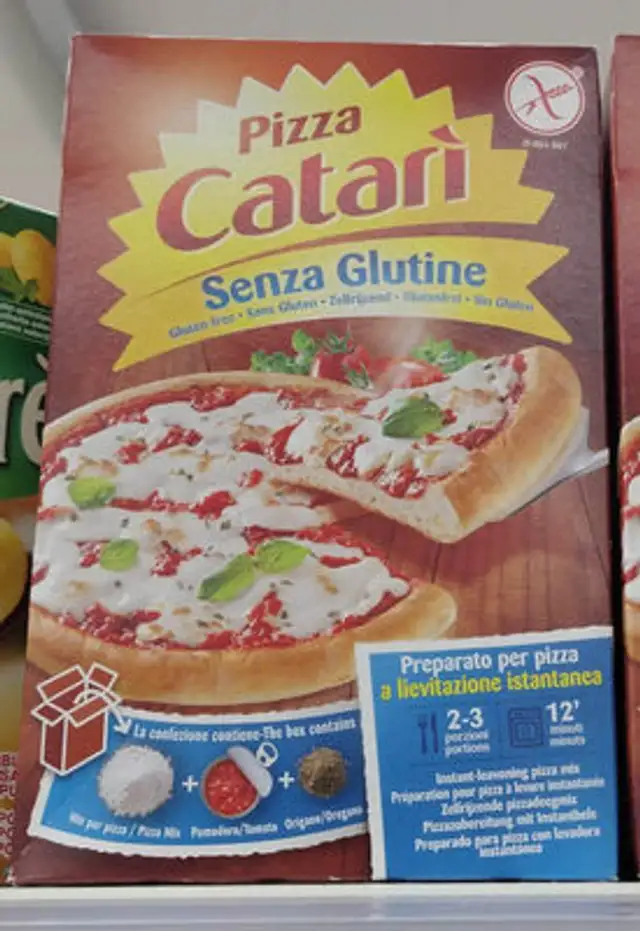 Pizza senza glutine front packaging